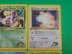 Pokemon Vintage 1st Edition GYM Challenge Cards Lot Of 4 NM Erika's Ivysaur, Kog - Image 3