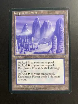 Mtg - Karplusan Forest - Ice Age Magic: The Gathering Card LP - Image 1