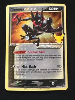 Polemon TCG Greninja Gold Star SWSH144 Sword & Shield Promo Card Holo - Image 1