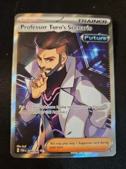 Professor Turo's Scenario 240/182 Holo Ultra Rare Paradox Rift Pokemon Card NM - Image 1