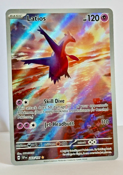 Pokemon TCG Latios Holo Card 203/191 SV08 Surging Sparks Illustration Rare ENG - Image 3