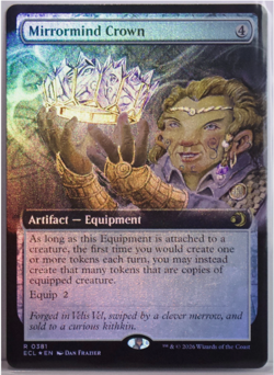 Mirrormind Crown (Extended Art) (Foil) MTG Lorwyn Eclipsed 381 M NM - Image 1