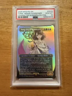 2025 MTG FINAL FANTASY COMMANDER #0208 YUNA, GRAND SUMMONER PSA 10 - Image 1