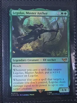 Legolas, Master Archer FOIL X1 LTR MTG Lord Of The Rings B1 - Image 1