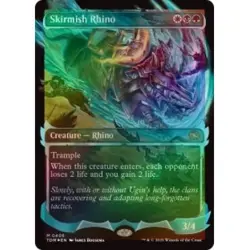 Foil Skirmish Rhino (showcase) X4 M/NM Magic MTG Tarkir: Dragonstorm - Image 1