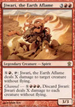 Jiwari, the Earth Aflame - Saviors of Kamigawa #107/165 MTG Magic The Gathering - Image 1