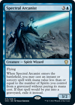Spectral Arcanist - Commander: Innistrad: Crimson Vow #015/038 MTG Magic The Gat - Image 1