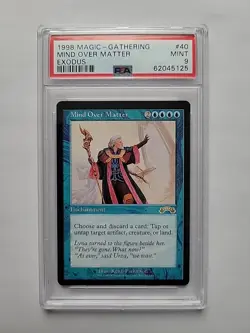 MTG - Mind Over Matter Graded 9 Exodus Regular Rare #40 - Image 1