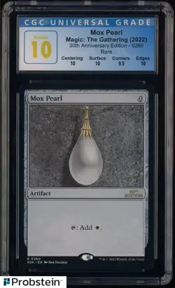 2022 Magic The Gathering MTG 30th Anniversary Ed 0260 Mox Pearl CGC 10 Perfect - Image 1