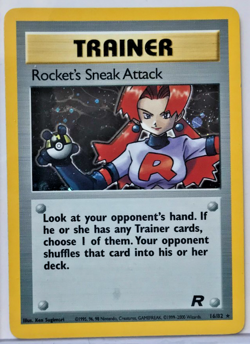 Pokemon Team Rocket Sneak Attack 16/82 Foil Holo Rare NM/M Unplayed WOTC 2000 - Image 1
