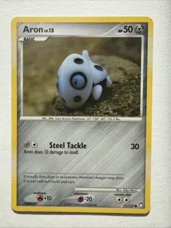 Aron 71/123 Mysterious Treasures Pokemon Vintage NM/LP - Image 1