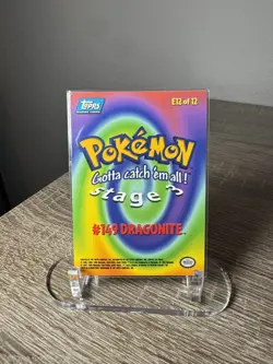 1999 Pokemon Topps Dragonite E12 Movie Edition - Image 3
