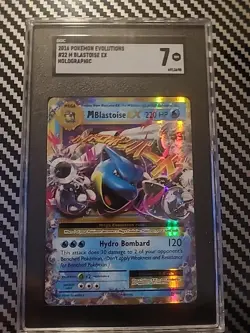 Pokemon M Blastoise EX XY Evolutions #22/108 Mega Full Art Ultra Rare - Image 1