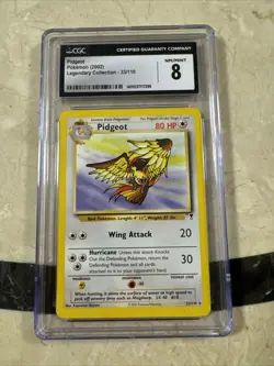 2002 Pokemon Legendary Collection Pidgeot #33 CGC 8 Mint NM 33/110 - Image 1