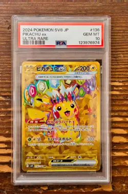 PSA 10 Pikachu UR Ultra Rare 136/106 sv8 Super Erectric Breaker Japanese Pokemon - Image 1