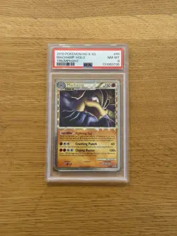 2010 Pokemon Triumphant Machamp Prime #95 Ultra Rare Holo PSA 8 - Image 1