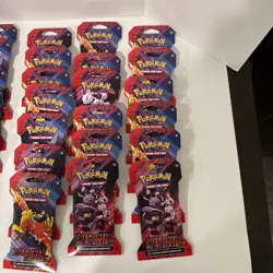 Pokemon Scarlet And Violet Destined Rivals Sleeved Booster Packs Lot Of 25 - Image 3