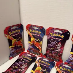 Pokemon Scarlet And Violet Destined Rivals Sleeved Booster Packs Lot Of 25 - Image 5