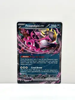 Pokemon TCG Fezandipiti EX 038/064 SV Shrouded Fable - Double Rare Holo- NM - Image 1