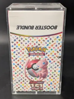 Pokemon 151 SV3.5 Booster Bundle Display Factory Sealed Case W/Acrylic Case - Image 1