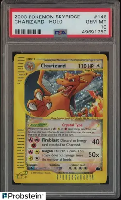 2003 Pokemon Skyridge #146 Charizard Holo PSA 10 GEM MINT Super Rare POP 249 - Image 1