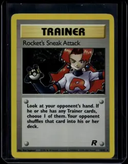 Pokemon TCG Rocket's Sneak Attack 16/82 Team Rocket Holo Rare LP - Image 1