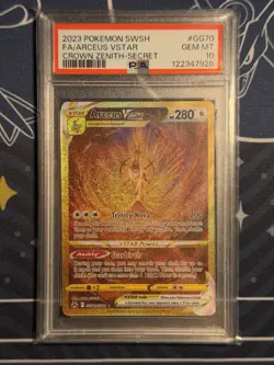 Pokemon TCG - PSA 10 - Arceus VSTAR GG70/GG70 - Crown Zenith - GEM MINT - Image 1