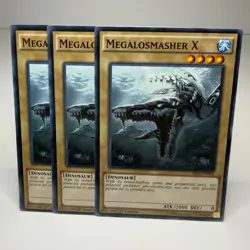 3x Yugioh Megalosmasher X SR04-EN003 Common - LP-NM 💎 - Image 1
