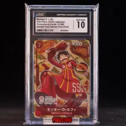 Monkey.D.Luffy (Bandai Card Games Fest 24-25) P-080 One piece Japanese # CGC 10 - Image 1
