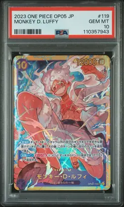 Monkey D Luffy OP05-119 PSA 10 Awakening of the New Era 2023 ONE PIECE (JP) - Image 1