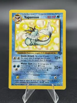 Vaporeon - 28/64 - Jungle Unlimited 1999 - WOTC - Non Holo - MP/LP - Pokemon TCG - Image 1