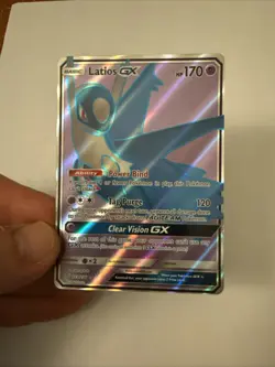 Pokemon Latios GX 170 HP Full Art Holo Ultra Rare 223/236 SM-Unified Minds Card - Image 1
