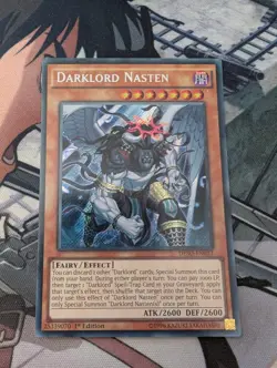 DESO-EN032 Darklord Nasten Secret Rare Yu-Gi-Oh Card 1st Edition New - Image 1