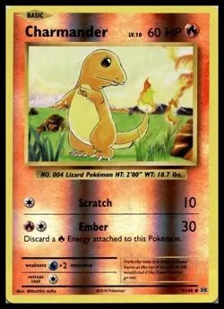 Charmander 9/108 XY - Evolutions Reverse Holo Pokemon Card | NM - Image 1