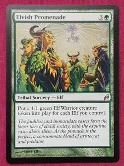 Magic The Gathering LORWYN ELVISH PROMENADE green card MTG - Image 1