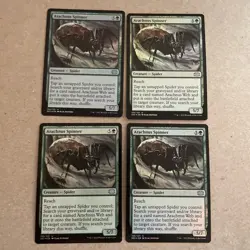 FOIL ARACHNUS SPINNER X4 Double Masters 2022 Magic MTG MINT CARD - Image 1