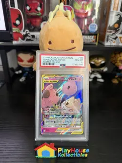 2019 PSA 10 Pokemon S&M Cosmic Eclipse Togepi Cleffa Igglybuff GX 143/236 card - Image 1