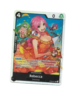 One Piece Card Game Rebecca OP05-091 SR Super Rare Foil Card Original NM - Image 1