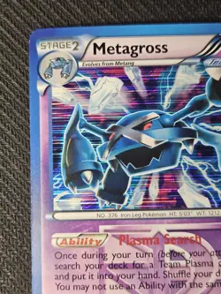 Metagross Plasma Freeze Holo Rare Card 52/116 Team Plasma Pokemon TCG - Image 2