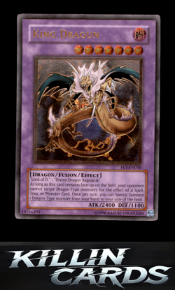 King Dragun (UTR) FET-EN036 Ultimate Rare Flaming Eternity YuGiOh Card NM - Image 1