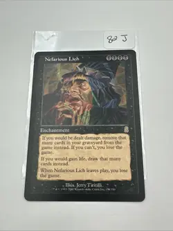 Odyssey Nefarious Lich MTG Magic the Gathering LP - Image 1
