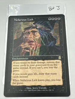 Odyssey Nefarious Lich MTG Magic the Gathering LP - Image 2