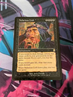 MTG - NEFARIOUS LICH - ODYSSEY - RARE - MP - Image 1