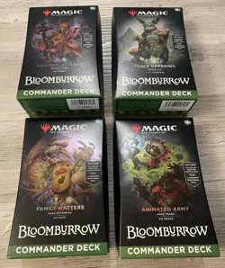 MAGIC THE GATHERING Bloomburrow Commander Deck Bundle Display Case BLC - Image 1