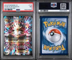 Pokemon M Alakazam EX XY Fates Collide Full Art #118 PSA 7 - Image 1