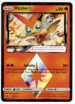 Pokemon TCG Victini Prism Star Prism Rare Dragon Majesty 7/70 NM - Image 1