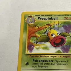 Pokemon TCG Weepinbell Jungle 48/64 Regular 1999-2000 Wizards Base Set Copyright - Image 2