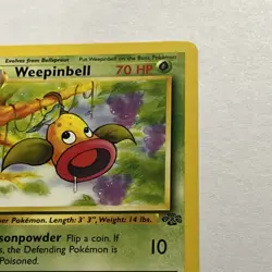 Pokemon TCG Weepinbell Jungle 48/64 Regular 1999-2000 Wizards Base Set Copyright - Image 3