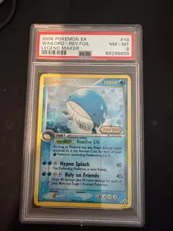 Pokemon Mint PSA 8 Wailord 14/92 Legend Maker Reverse Holo Stamped - Image 1