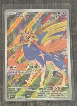 Zacian Illustration Rare 100/094 Pokemon Phantasmal Flames NM - Image 1